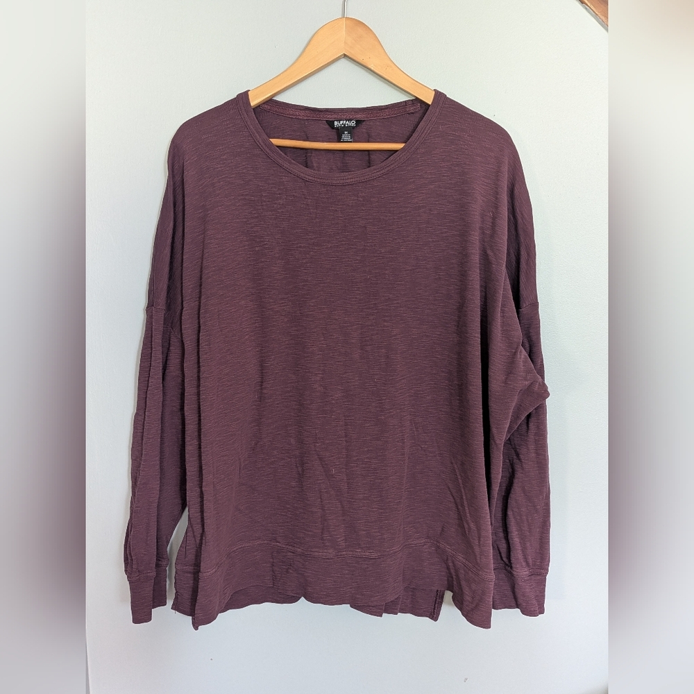 4/$10✨ Buffalo David Bitton Purple Long Sleeve Top‎ Women's 1X